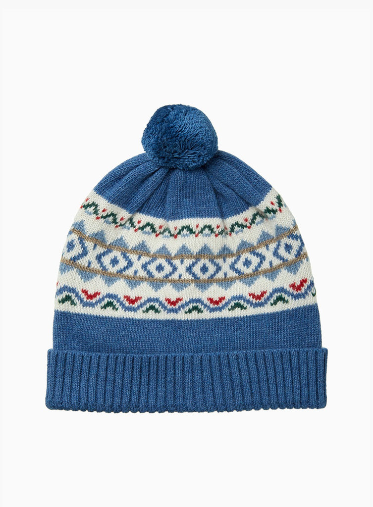 Fair Isle A Wooly Hat Women's Jacquard Fair Isle Knitted Bobble
