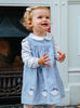 Confiture Dress Little Duck Smocked Pinafore in Pale Blue