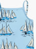 Hampton Swim Swimsuit Baby Peplum Swimsuit in Blue Sailboat