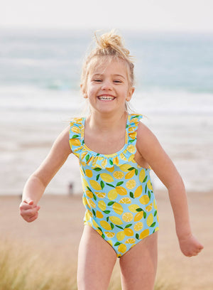 Hampton Swim Swimsuit Frill Swimsuit in Lemon
