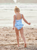Hampton Swim Swimsuit Peplum Swimsuit in Blue Sailboat