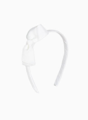 Lily Rose Alice Bands Pretty Bow Alice Band in White