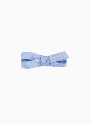 Lily Rose Clip Small Bow Hair Clip in French Blue