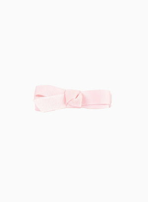 Lily Rose Clip Small Bow Hair Clip in Powder Pink
