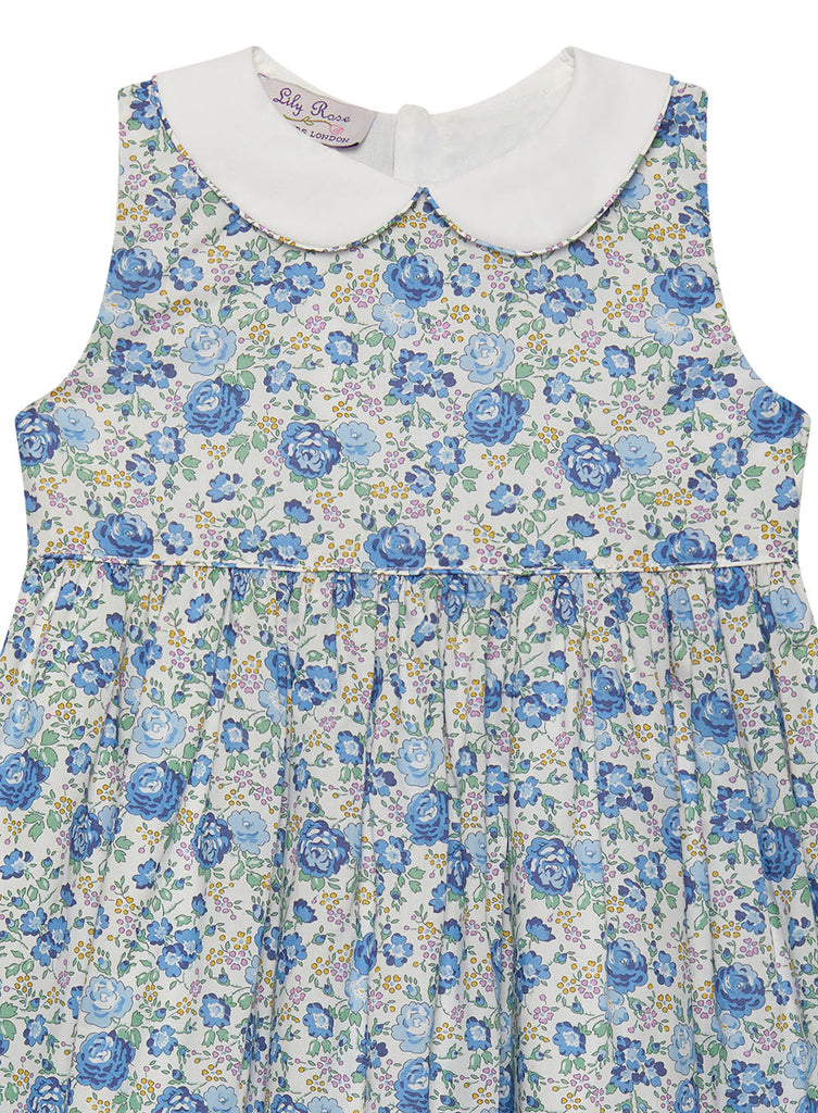 Lily Rose Girls Felicite Dress Blue Felicite Trotters London
