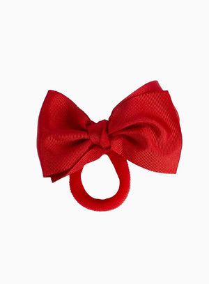 Lily Rose Hair Bobbles Medium Bow Hair Bobble in Red