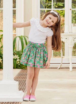 Lily Rose Skirt Bow Skirt in Green Betsy