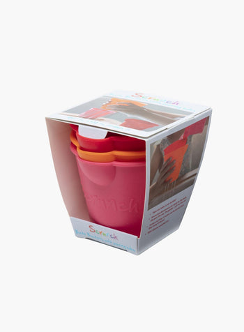 Scrunch Set Mini Bucket Set in Flamingo Pink