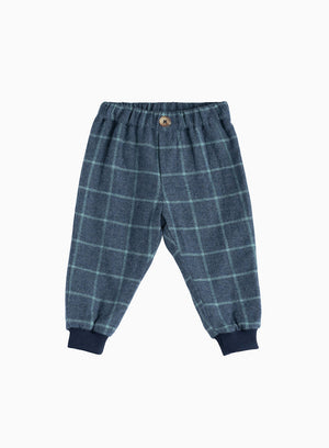 Thomas Brown Trousers Little Orly Trousers in Navy Sage Check