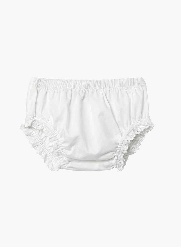 Confiture Baby Girls Frilly Knickers White