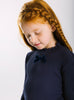 Confiture Top Grace Bow Top in Navy - Trotters Childrenswear
