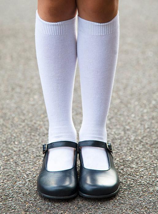 Hampton Classics Kate School Shoes in Navy Trotters London