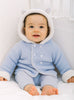 Lapinou Coat Little Teddy Coat in Pale Blue - Trotters Childrenswear