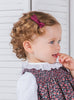 Lily Rose Clip Small Bow Hair Clip in Claret