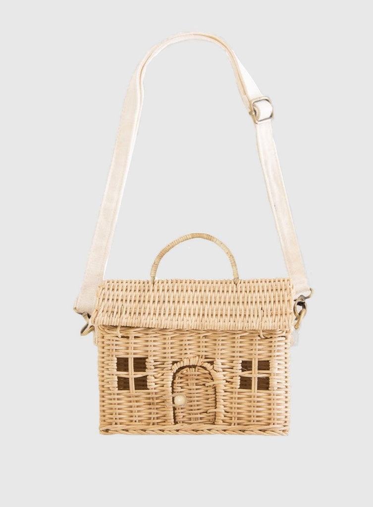 Olli Ella Rattan Casa Bag in Natural Trotters