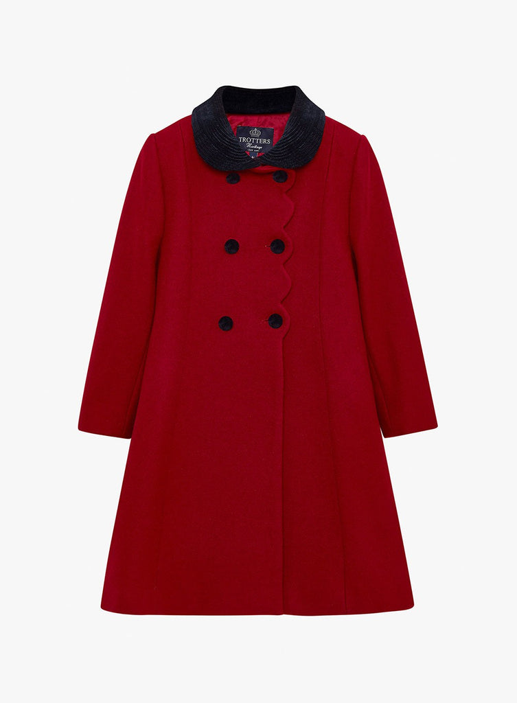 Red coat peter pan collar hotsell