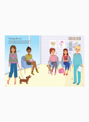 Usborne Book Usborne's Dolly Dressing Dogs & Puppies Sticker Book - Trotters Childrenswear