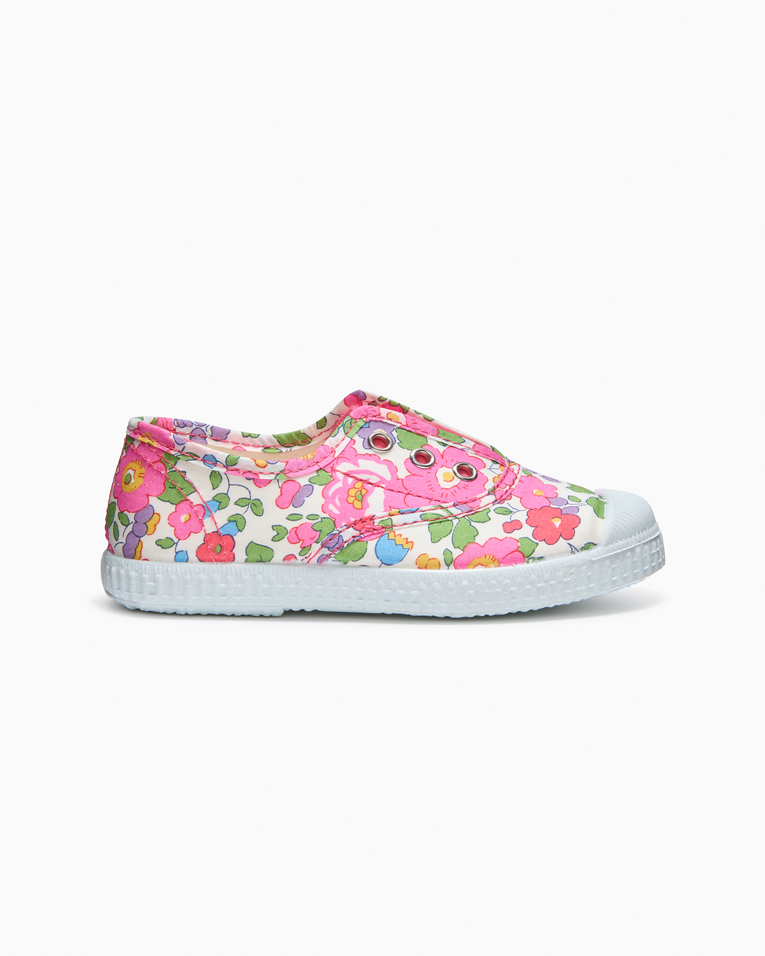 Hampton Canvas Plum Plimsolls in Pink Betsy Trotters London