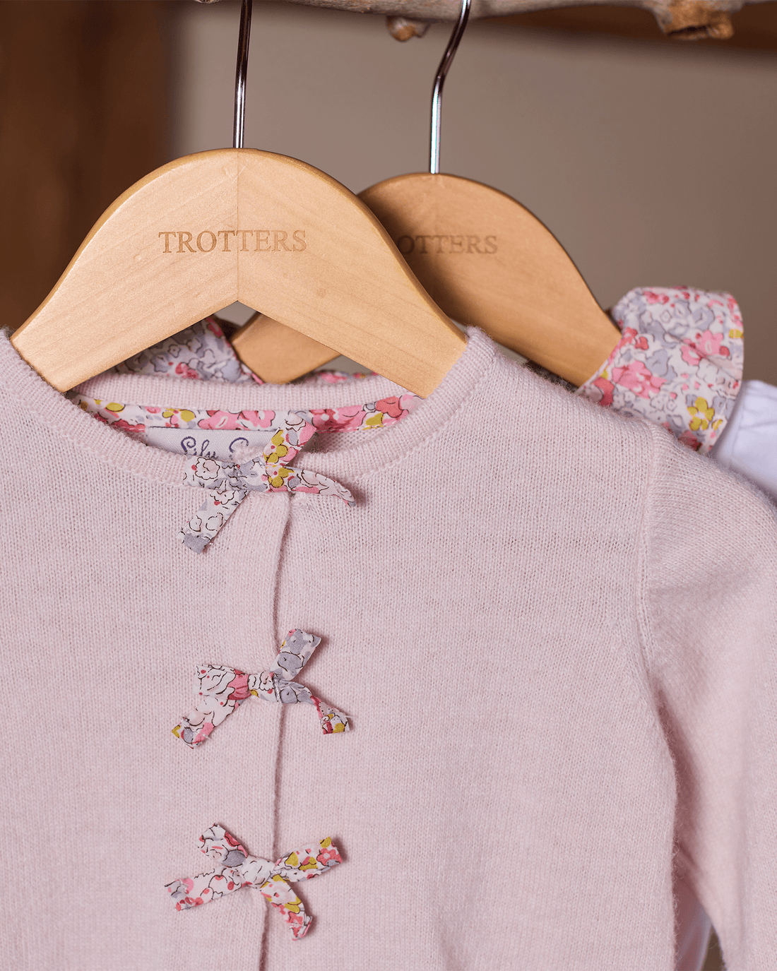Lily Rose Cardigan Baby Bow Cardigan in Claire Aude