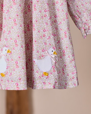 Lapinou Dress Baby Eloise Floral Duck Dress