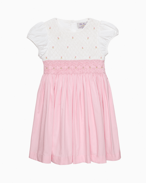 Lily Rose Dress Rose Hand Smocked Dress in Pink