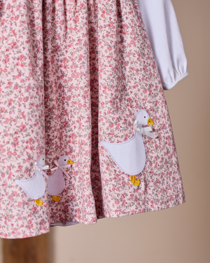 Confiture Dress Floral Duck Cord Dress
