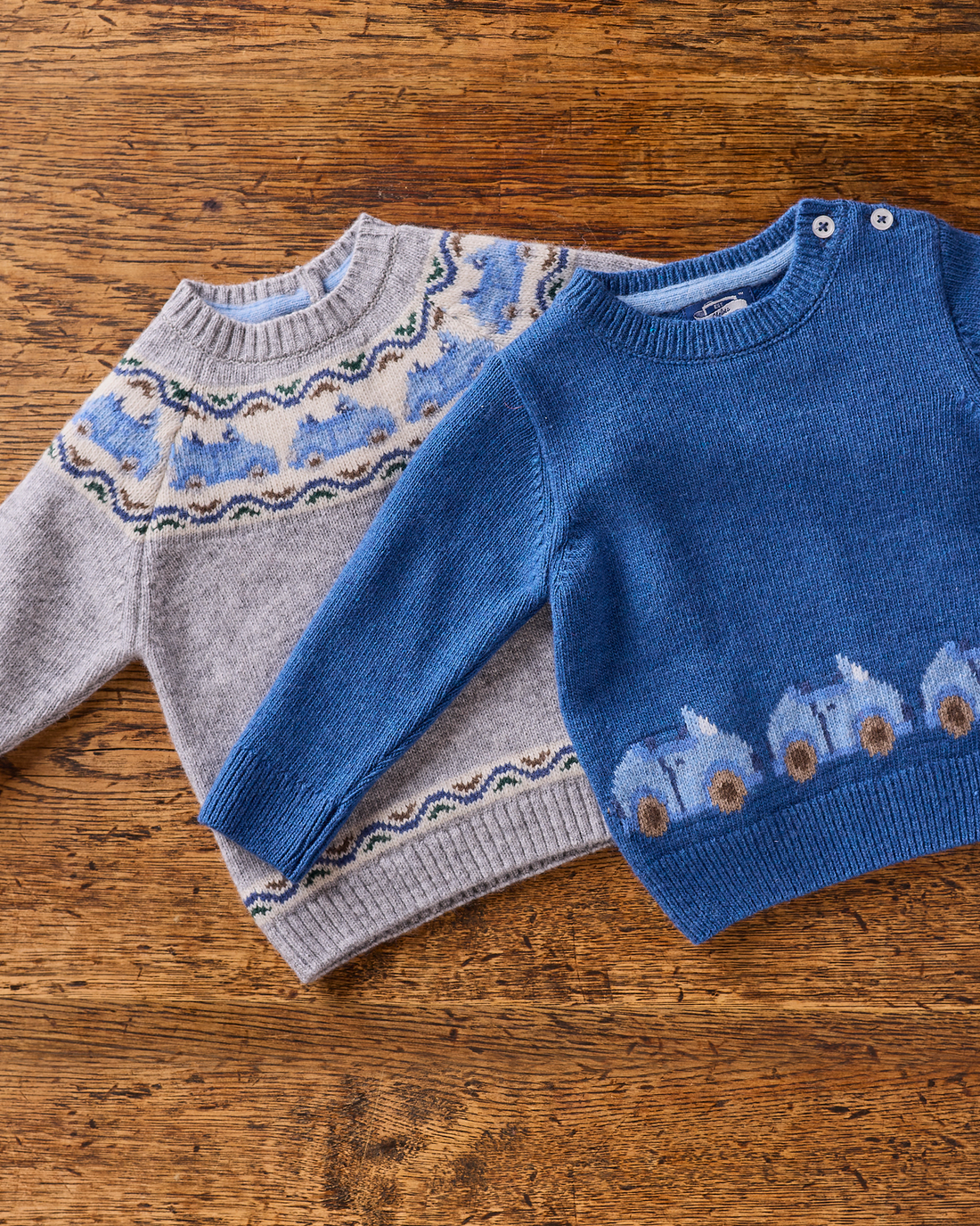 Chelsea Clothing Company Jumper Baby Benji Car Fair Isle Jumper