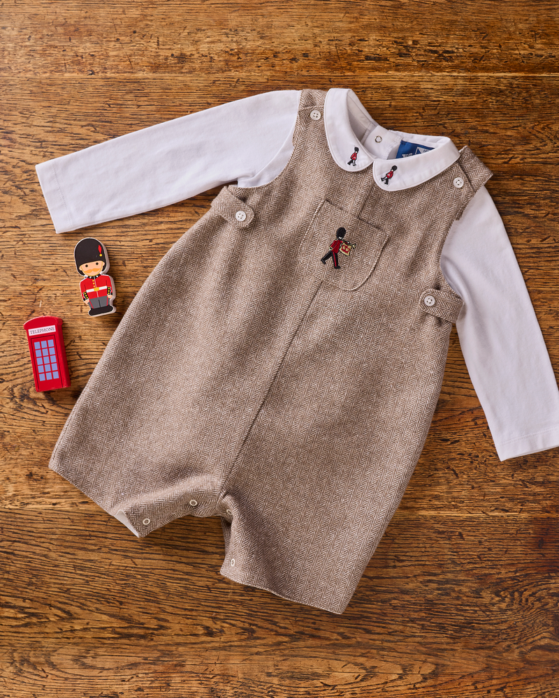 Chelsea Clothing Company Romper Baby Archie Romper in Guardsman