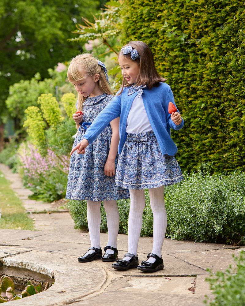 Lily Rose Skirt Bow Skirt in Strawberry Thief