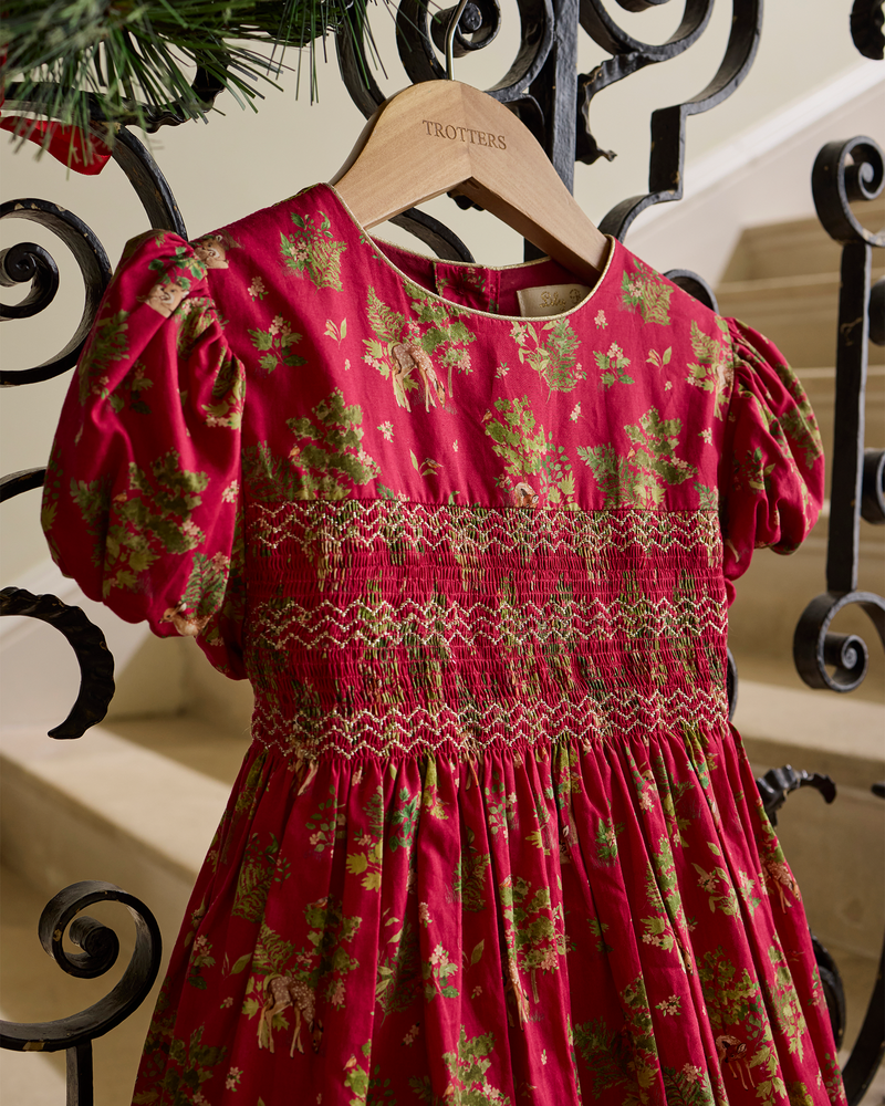 Lily Rose Gold Dress Fawn Smocked Party Dress