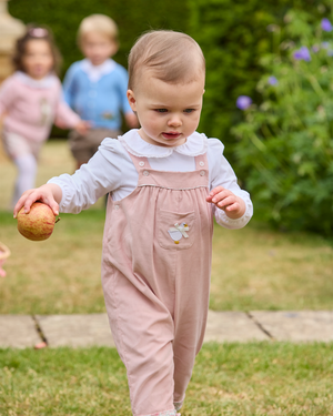 Confiture Dungarees Baby Arabella Cord Duck Applique Dungarees