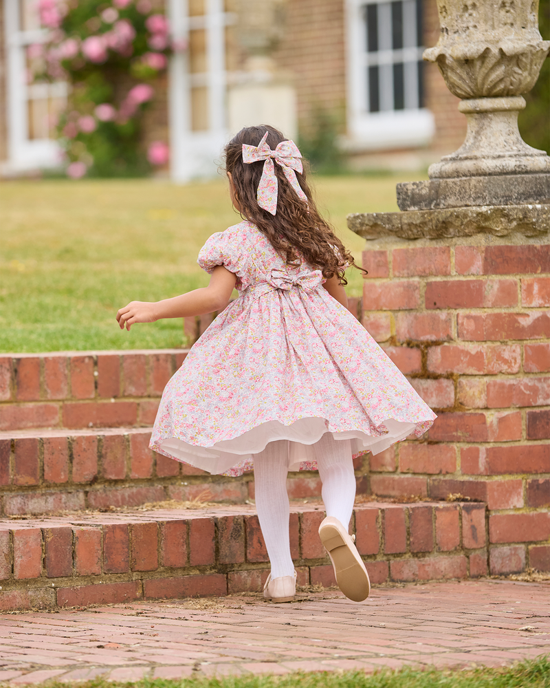 Lily Rose Gold Dress Smocked Party Dress in Claire Aude