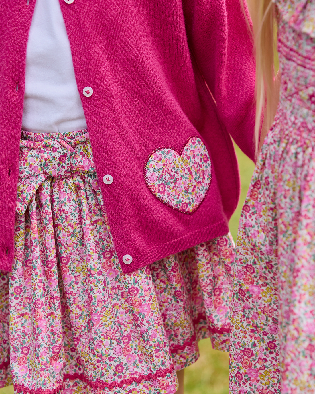 Lily Rose Cardigan Heart Cardigan in Emma & Georgina