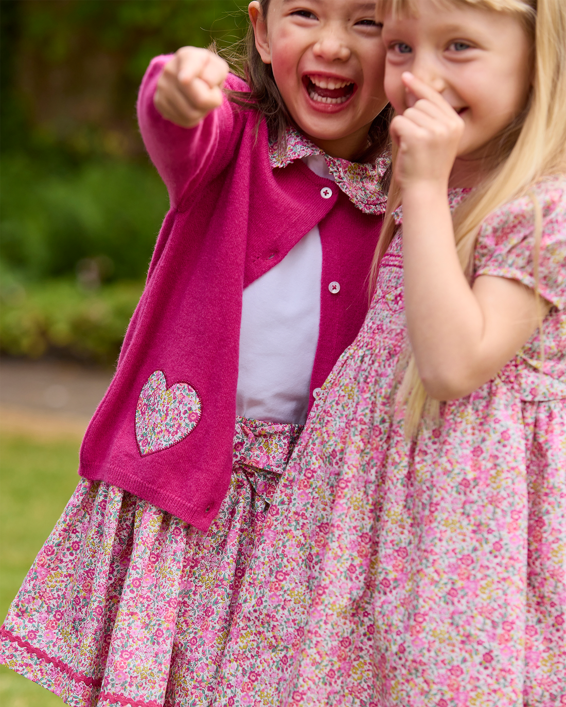 Lily Rose Cardigan Heart Cardigan in Emma & Georgina