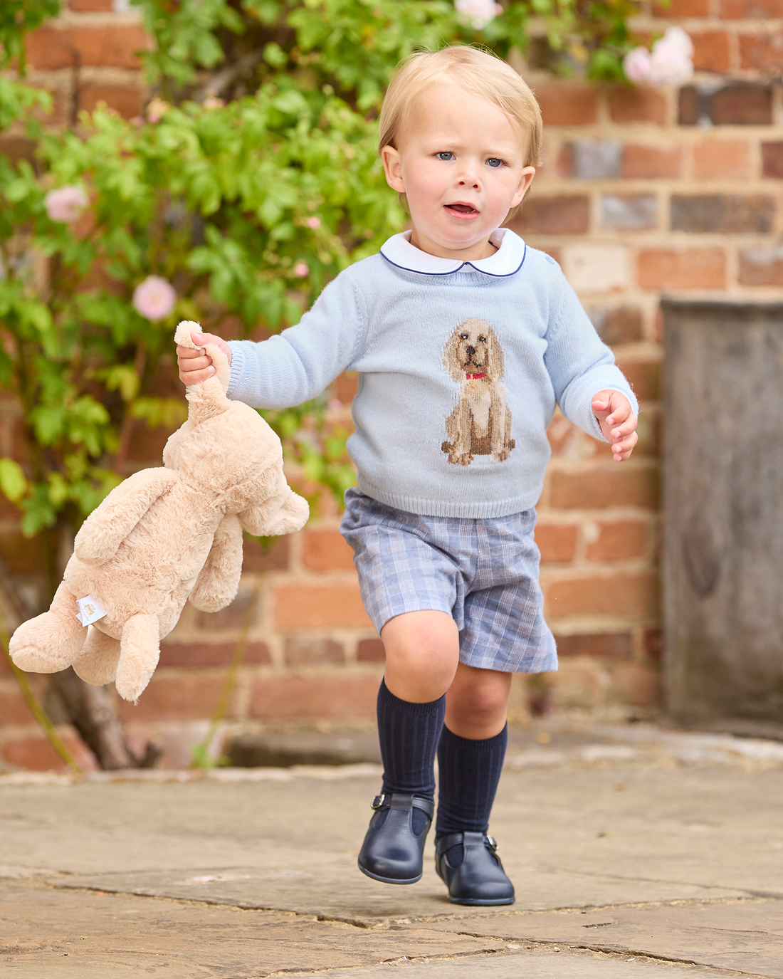 Chelsea Clothing Company Jumper Baby Puppy Jumper in Icy Blue