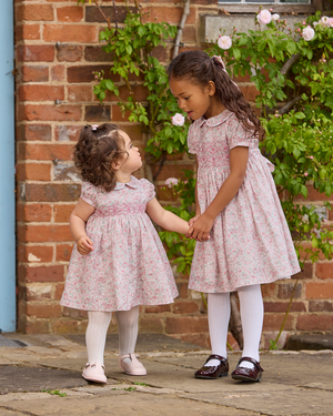 Confiture Dress Arabella Floral Smocked Dress in Pink