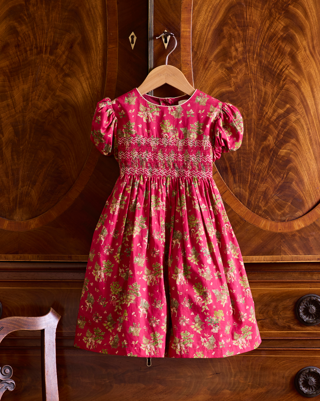 Lily Rose Gold Dress Fawn Smocked Party Dress