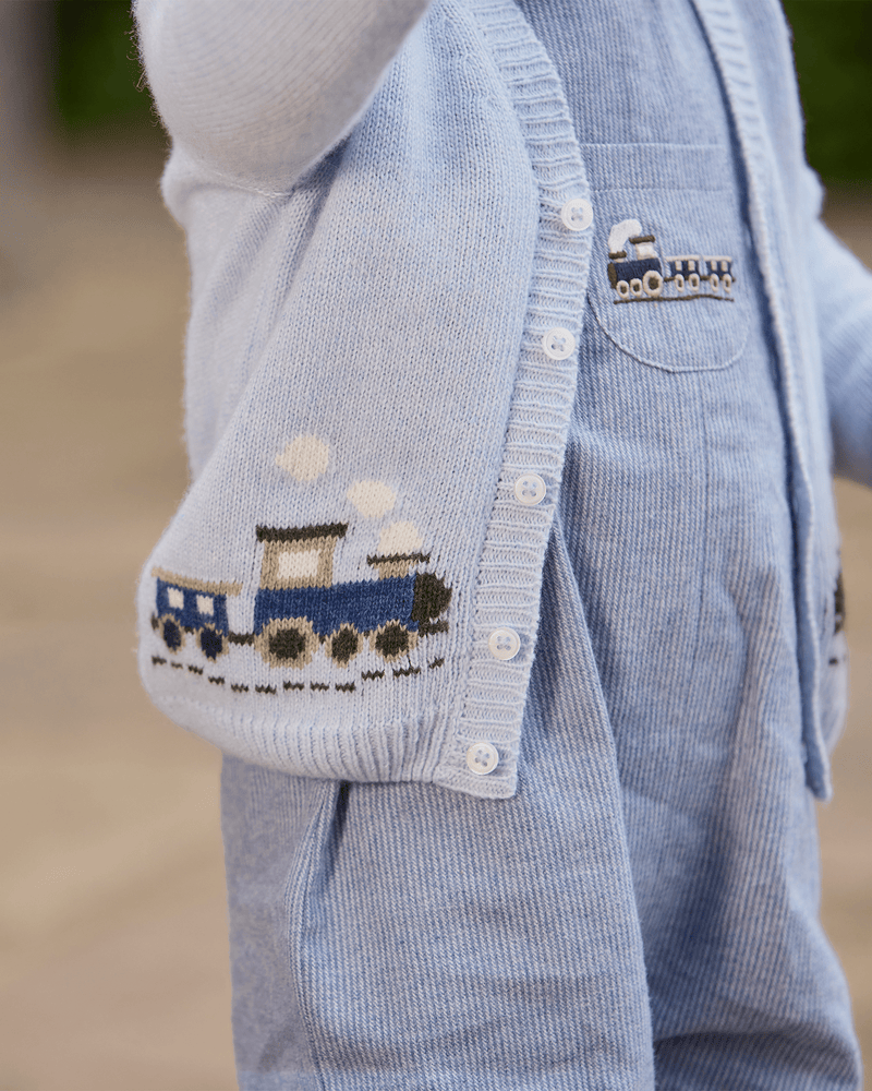 Chelsea Clothing Company Cardigan Baby Tarquin Train Cardigan