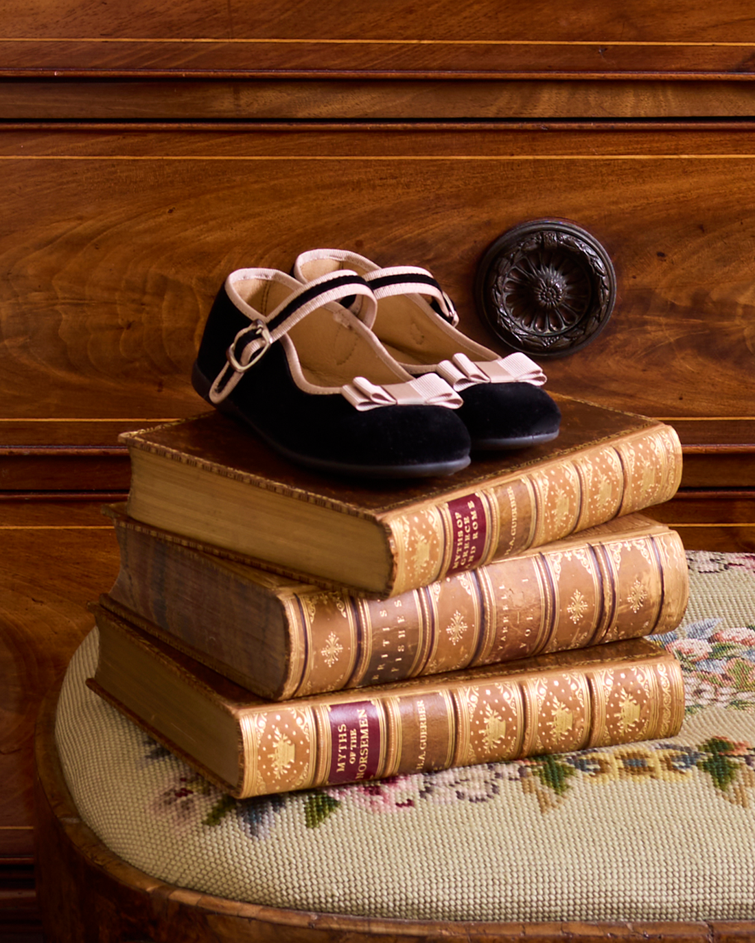 Hampton Classics Party Shoes Hampton Classics Lana Party Shoes in Black/Gold