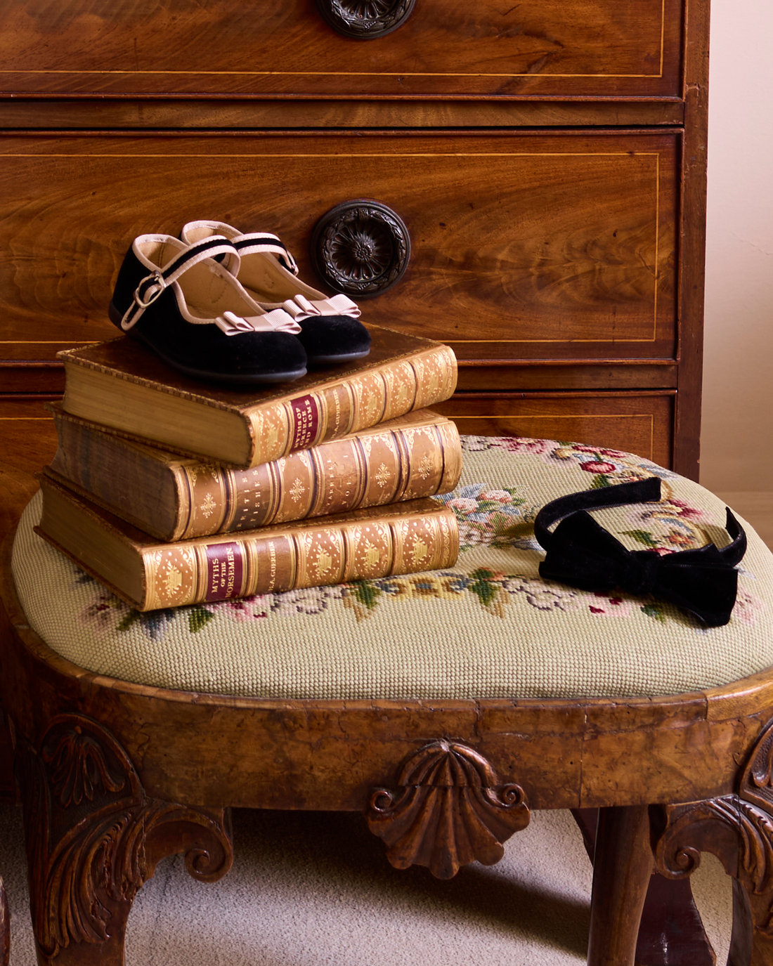 Hampton Classics Party Shoes Hampton Classics Lana Party Shoes in Black/Gold