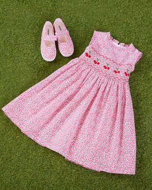 Confiture Dress Cherry Smocked Dress