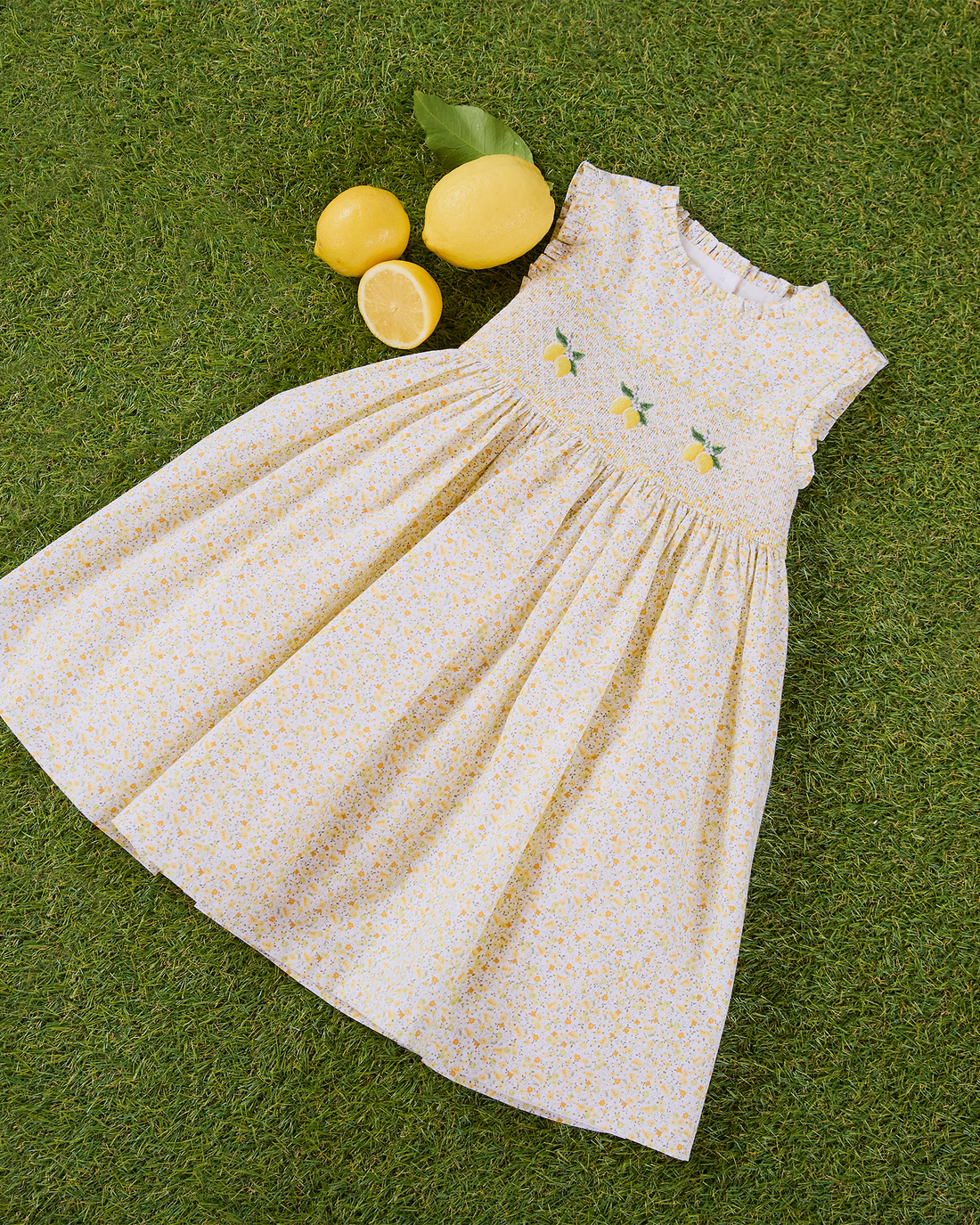 Confiture Dress Lemon Smocked Dress