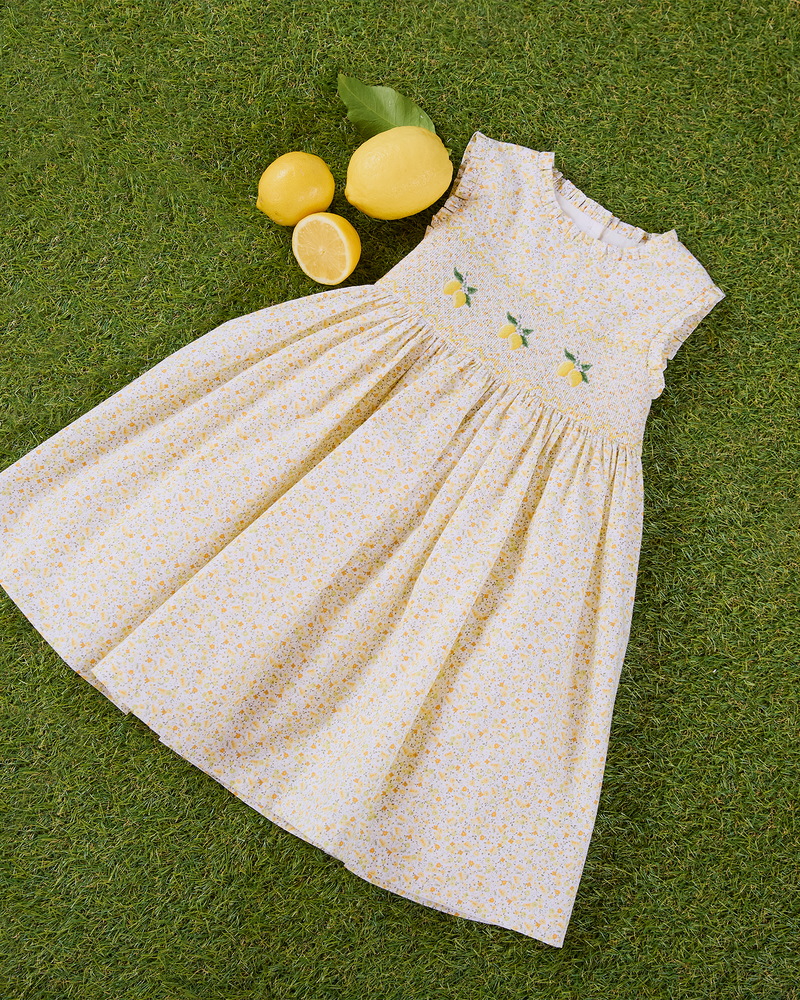 Confiture Dress Lemon Smocked Dress