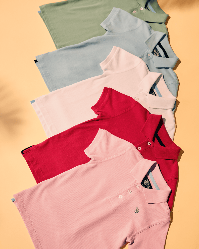 Thomas Brown Polo Harry Piqué Polo in Pink