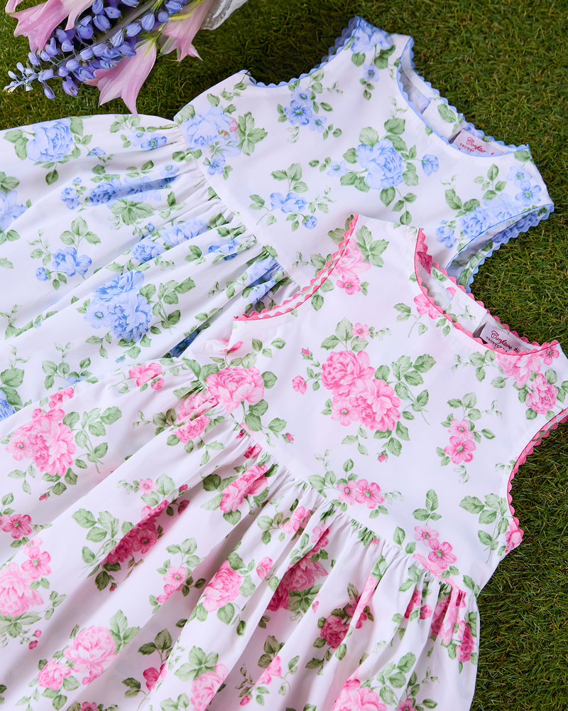 Confiture Dress Adelina Summer Dress in Blue Vintage Rose