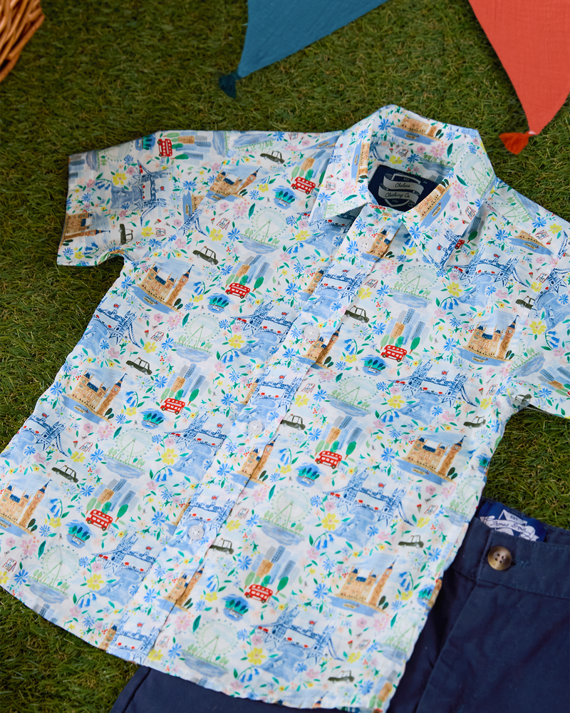 Chelsea Clothing Company Shirt Short-Sleeved London Scenes Shirt