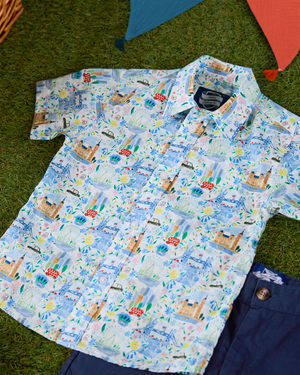 Chelsea Clothing Company Shirt Short-Sleeved London Scenes Shirt