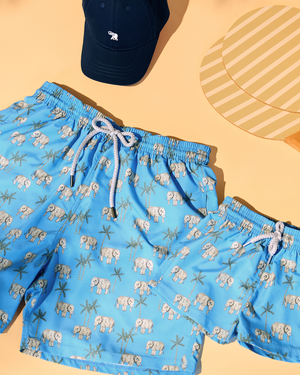 Hampton Swim Swimshorts Mens Daddy & Me Swimshorts in Elephant