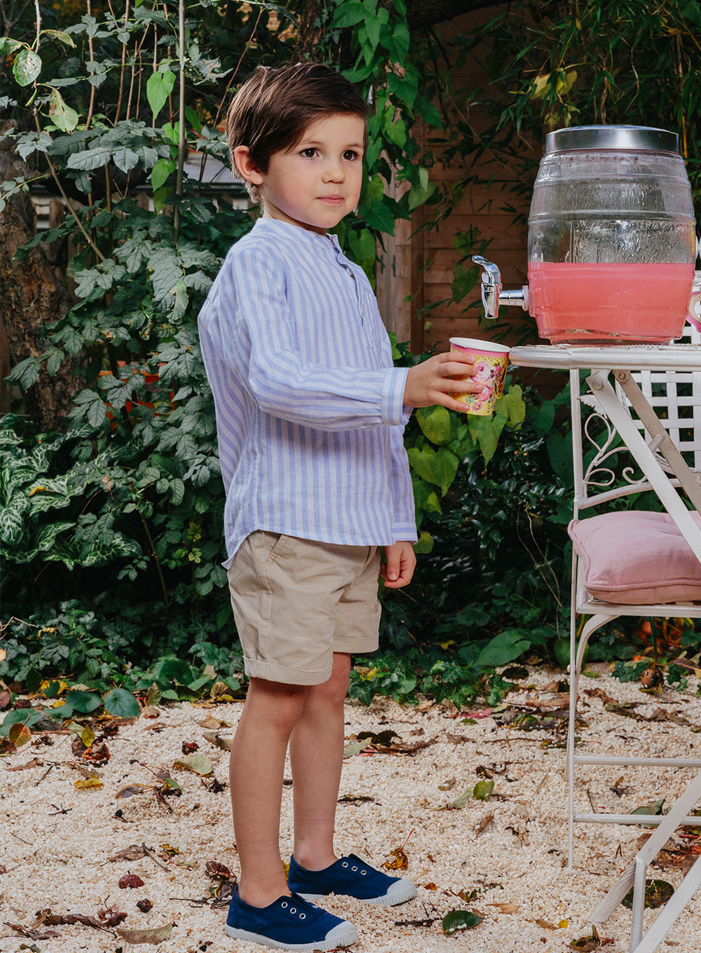 Thomas Brown Shorts Charlie Chino Shorts in Stone