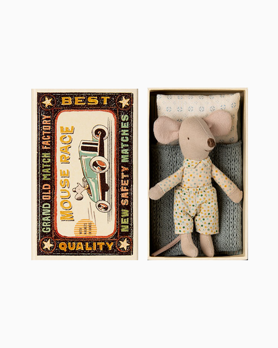 Maileg Toy Maileg Little Brother Matchbox Mouse